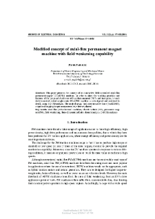 Modified concept of axial-flux permanent magnet machine with field weakening capability