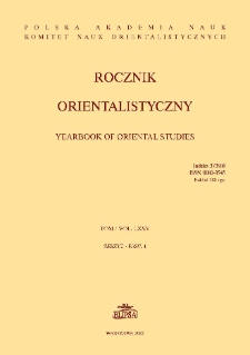 Rocznik Orientalistyczny/Yearbook of Oriental Studies