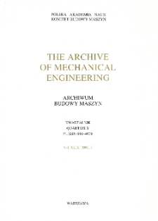 Archive of Mechanical Engineering