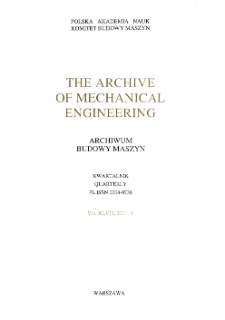 Archive of Mechanical Engineering