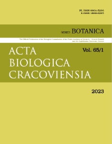 Acta Biologica Cracoviensia s. Botanica