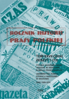 Rocznik Historii Prasy Polskiej