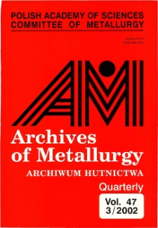 Archives of Metallurgy and Materials