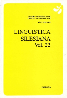 LINGUISTICA SILESIANA