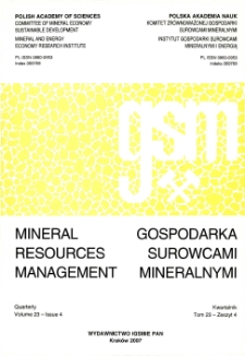 Gospodarka Surowcami Mineralnymi - Mineral Resources Management