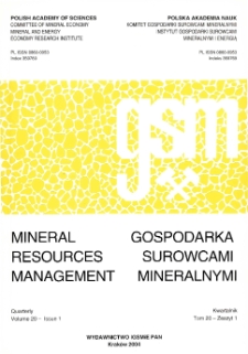 Gospodarka Surowcami Mineralnymi - Mineral Resources Management